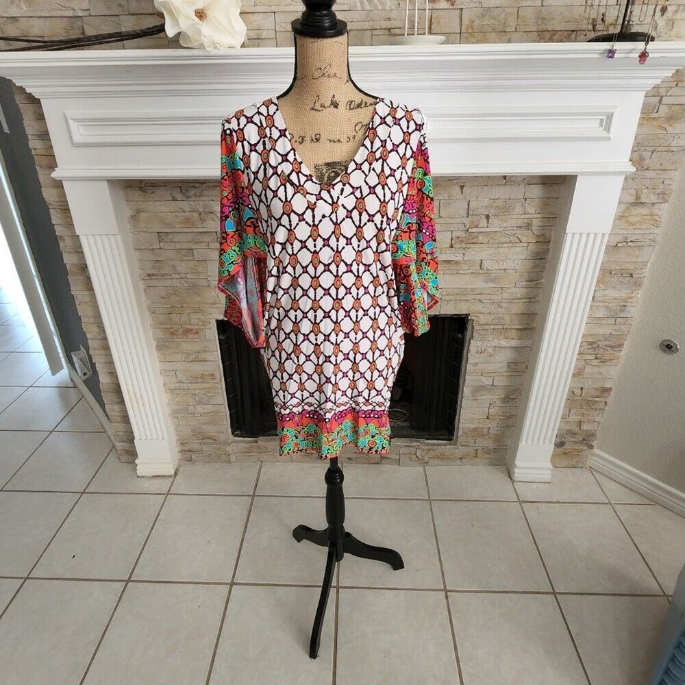 Trina Turk 60s 70s retro vibe tunic dress size XS